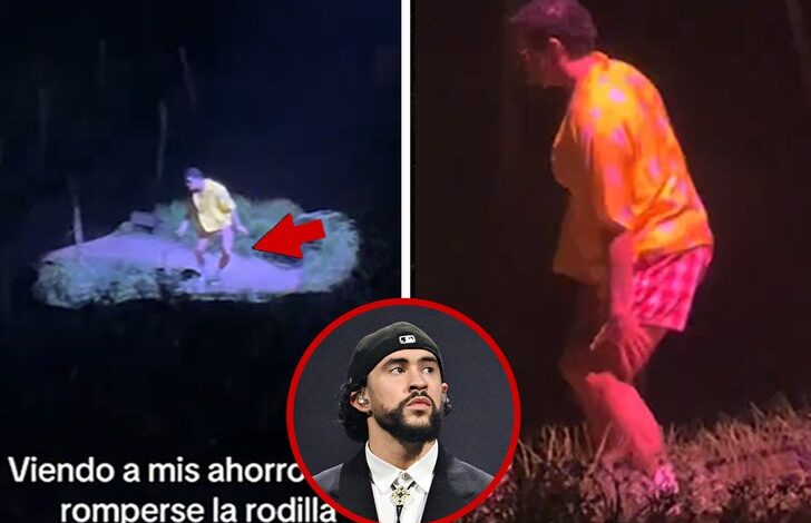 Бад Бунни Хуглт Хуртс Перформансе Кнена током концерта Порторико