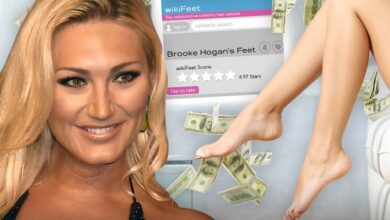 Брук Хоган се игра моделирањем фетиша стопала пошто има робу