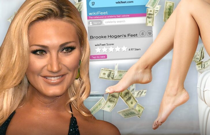 Брук Хоган се игра моделирањем фетиша стопала пошто има робу