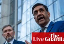 Democratic congressman Ro Khanna names six men appearing in unredacted Epstein files – live | Jeffrey Epstein