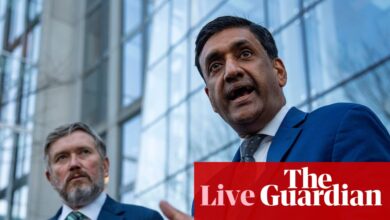 Democratic congressman Ro Khanna names six men appearing in unredacted Epstein files – live | Jeffrey Epstein