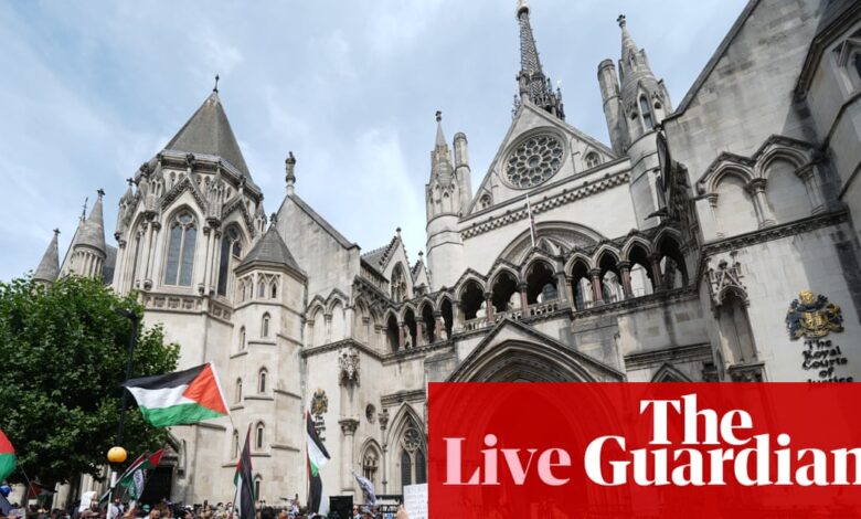 Високи суд одлучује о законитости одлуке Министарства унутрашњих послова да забрани Палестинску акцију – уживо | Палестинска акција