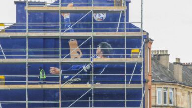 Мурал у Глазгову „Најбољи гол Шкотске икада“ у Хемпдену