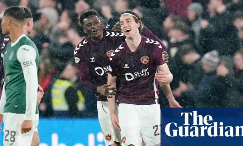 Шкотски Премијершип: Касни победник Хеартса у напетом дербију у Единбургу | Сцоттисх Премиерсхип