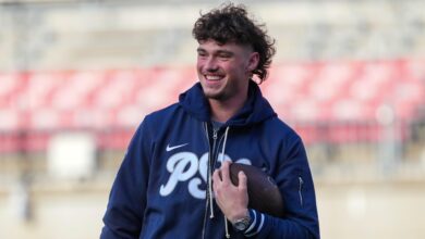 Најновије вести из НФЛ комбината Древ Аллар-а усред рехабилитације КБ-а Пенн Стате-а од повреде скочног зглоба уочи драфта