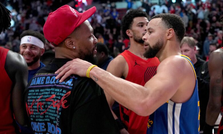 Дамиан Лиллард објављује Степх Цурри ДМ о Епиц 2027 НБА такмичењу у 3 поена на фотографији у тренду