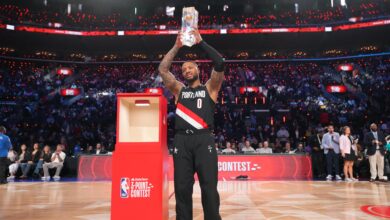 Дамиан Лиллард каже да гледа на историјску четврту победу у НБА такмичењу за 3 бода у видео снимку са Гианнисом