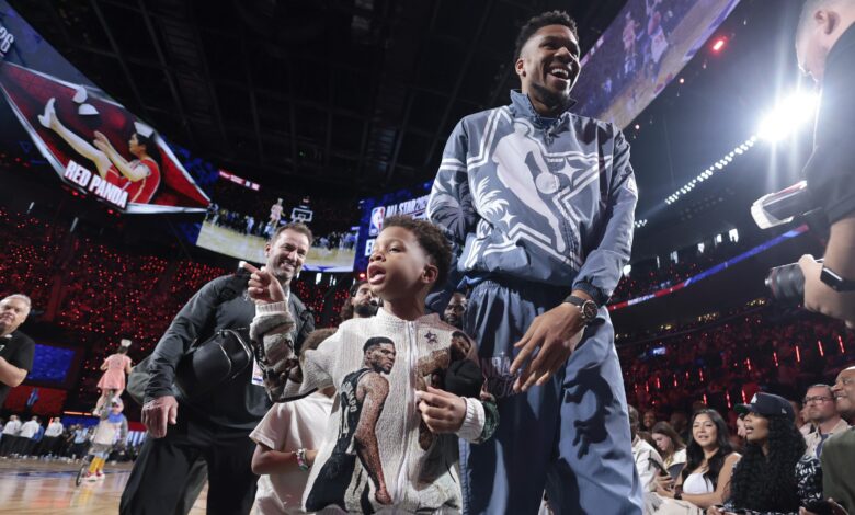 Гианнис Хипес НБА будућност за 4-годишњег сина у Вхолесоме Видео, Очи закуцавају на Вемби