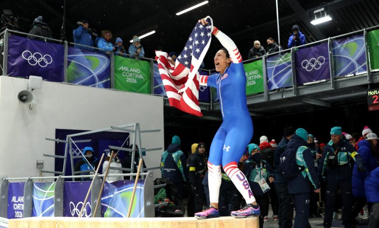 Елана Меиерс Таилор освојила своју прву златну медаљу у монобобу, изједначила рекорд на Зимским олимпијским играма САД на 5. играма