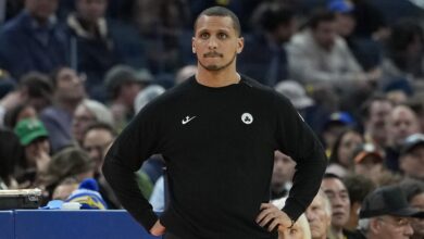 Гледајте Џоа Мацулу из Селтикса како избегава питања о статусу тренинга Џејсона Тејтума усред рехабилитације од повреде