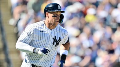 Аарон Јудге каже да Јенкији имају ‘недовршени посао’, постигао 2 ХР у дебију на МЛБ пролећном тренингу 2026.