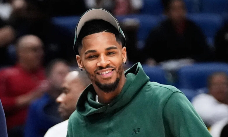 Дејоунте Мурраи из Пеликанса спреман да се врати након Ахилове повреде за меч против Вориорса Дејоунте Мурраи из Пеликанса спреман да се врати након Ахилове повреде за меч против Вориорса