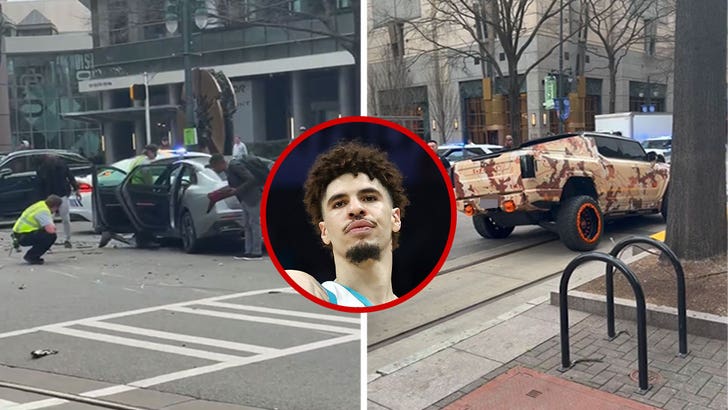 ЛаМело Балл оштетио прилагођени Хуммер у саобраћајној несрећи у Шарлоту