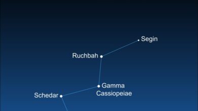 Краљица Касиопеја царује на фебруарском небу