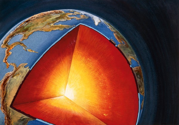 Земљино језгро може да садржи водоник у вредности од 45 океана