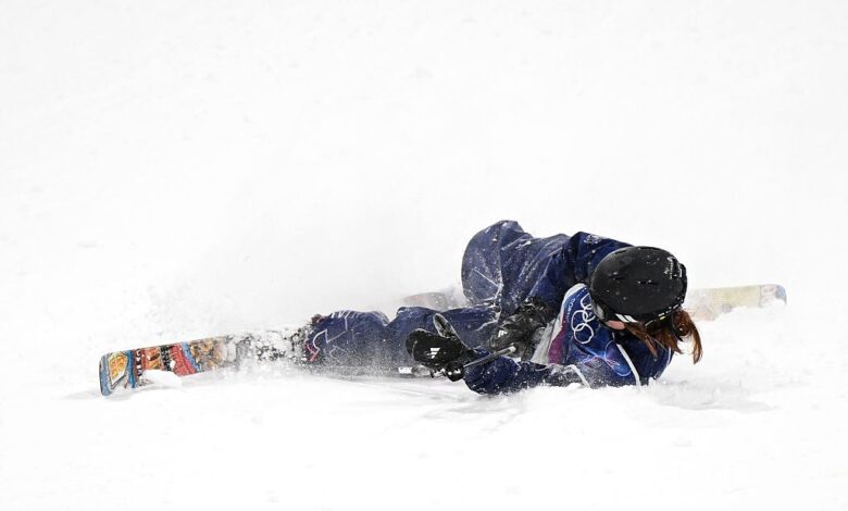 Кирсти Мјур ускратила је олимпијску медаљу по други пут за недељу дана након пада у финалу Биг Аира