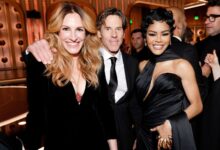 Теиана Таилор је рекла Џулији Робертс „не прилази ни центиметар ближе“ када су се упознали