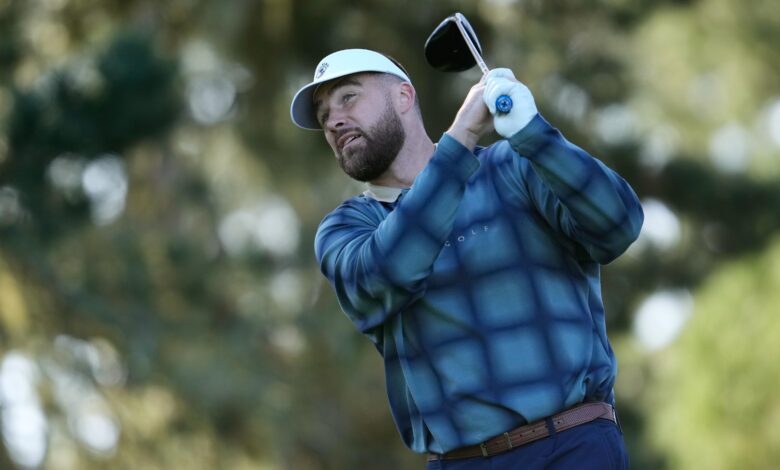 Тревис Келси: Најзанимљивији делови, фотографије, најбоља реакција навијача на 2026 АТ&Т Пеббле Беацх Про-Ам рунду 1