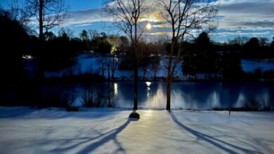 Слике зимског пуног снежног месеца за фебруар 2026 Слике зимског пуног снежног месеца за фебруар 2026