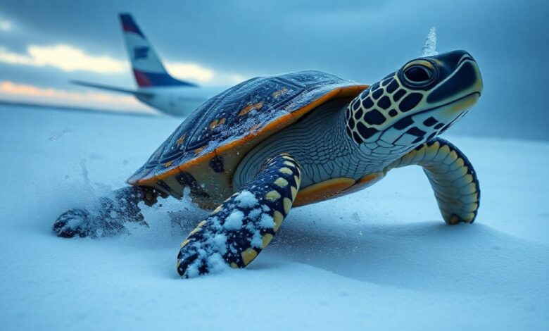 Корњача у опасности ВИП добија хитну помоћ од авио-компаније: Спасавање после жестоке олује Корњача у опасности ВИП добија хитну помоћ од авио-компаније: Спасавање после жестоке олује