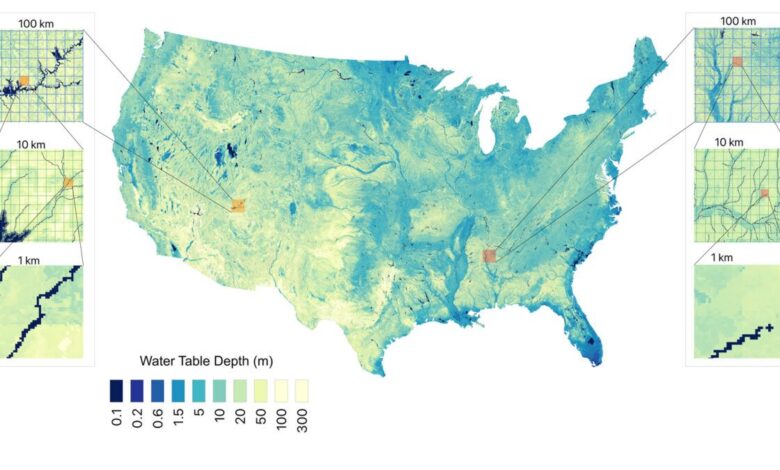 Испод суседних САД-а крије се 13 великих језера, открива нова мапа Испод суседних САД-а крије се 13 великих језера, открива нова мапа