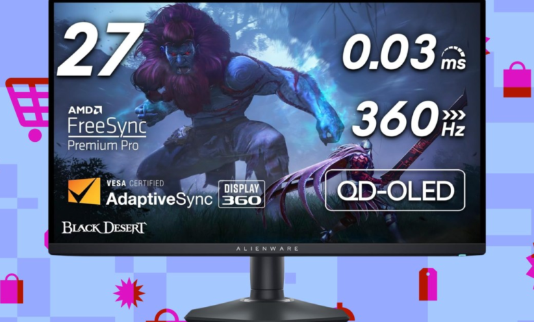 Алиенваре-ов брзи 27-инчни КД-ОЛЕД монитор за игре је снижен 23 посто