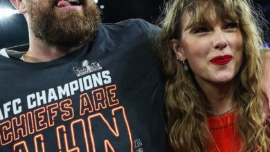 Травис Келце разбија столицу Тејлор Свифт на Нев Хеигхтс