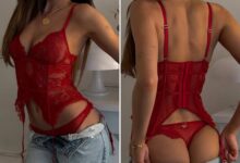 Валентиново мамурлук — погоди секси звезду у чипкастом доњем вешу