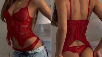 Валентиново мамурлук — погоди секси звезду у чипкастом доњем вешу