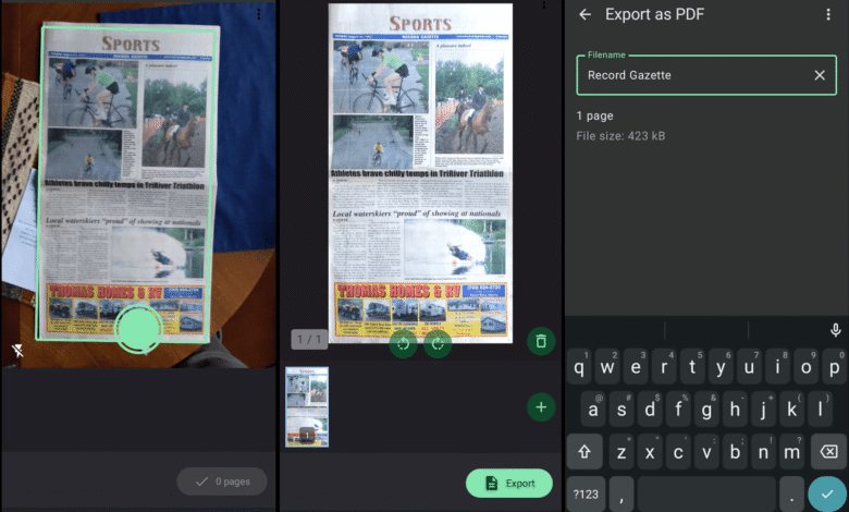 Најједноставнија Андроид апликација за скенирање докумената