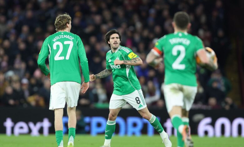 Сандро Тонали је спреман док је Њукасл победио десеточлану Астон Вилу у ФА купу