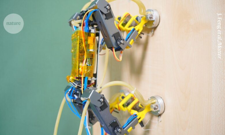 Супер лепљива стопала помажу роботу да се попне на зидове