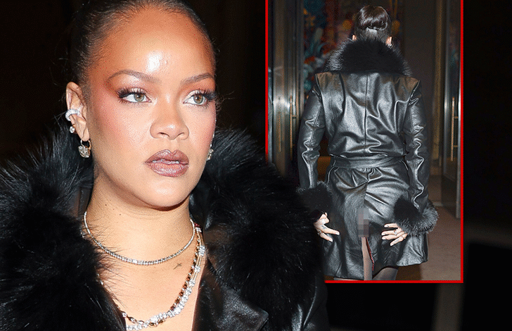 Ријана случајно бљесне задњицом док улази на модну ревију А$АП Рокија