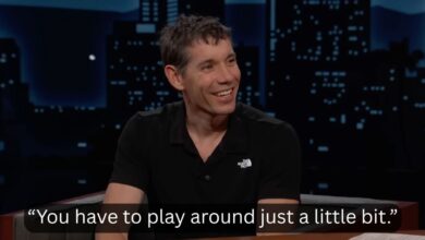 Алек Хоннолд описује свој бесплатни Нетфлик соло Таипеи 101 Јимми Киммел-у