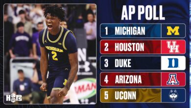 АП Цоллеге Баскетбалл Анкета 2026, 15. недеља објављена на ранг листи са највећим растом и падом АП Цоллеге Баскетбалл Анкета 2026, 15. недеља објављена на ранг листи са највећим растом и падом