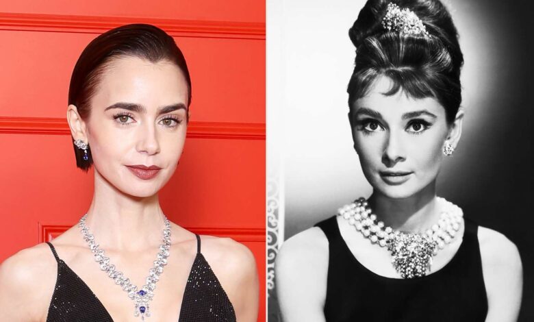 Лили Колинс игра Одри Хепберн у филму ‘Доручак код Тифанија’ Лили Колинс игра Одри Хепберн у филму ‘Доручак код Тифанија’