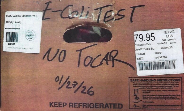 Скоро 23.000 фунти млевене говедине повучено из три државе због смртоносне контаминације Е. цоли