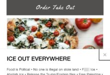 Пицерија Воке погодила је посетиоце анти-ИЦЕ пропагандом и бизарно изјављује да је „храна политичка“