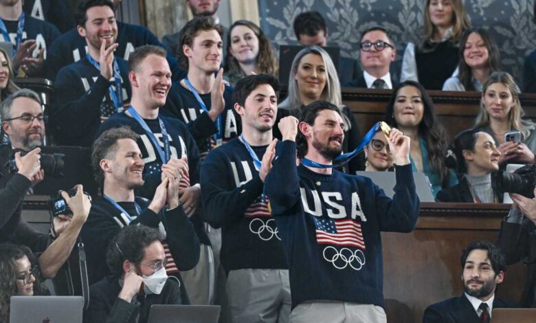 Трамп слави мушки хокејашки тим САД на Стате оф тхе Унион: НПР