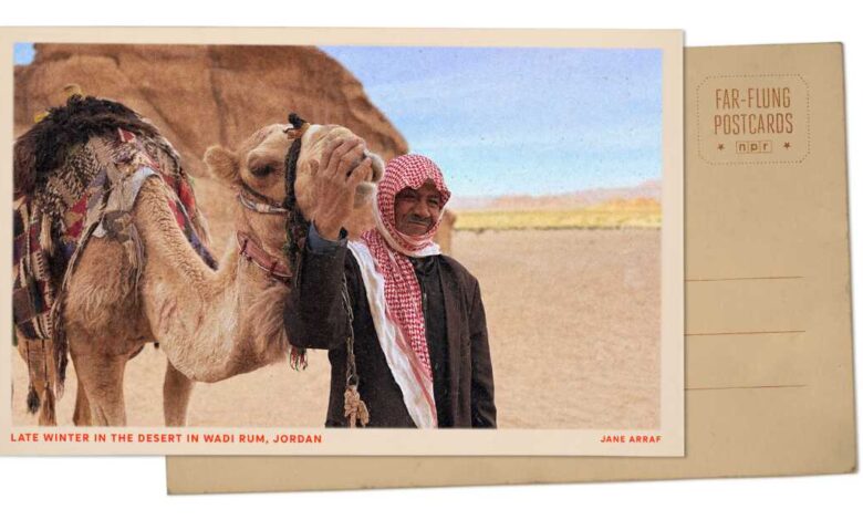 Бедуини и камила у Вади Руму, Јордан : НПР