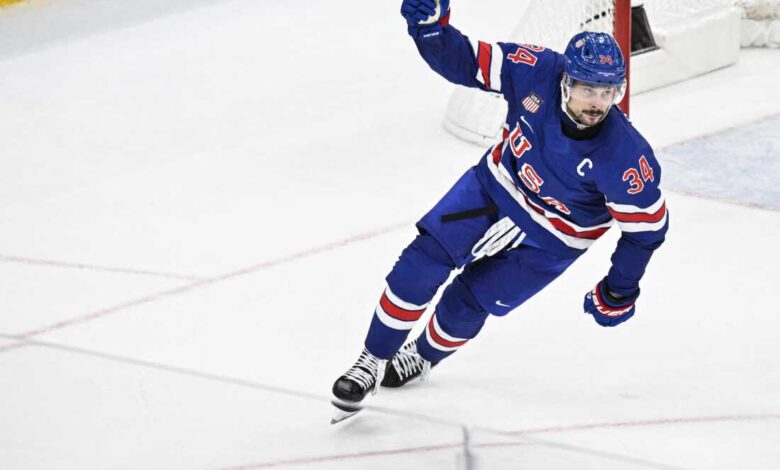 Америчка мушка хокејашка репрезентација суочиће се са Словачком за место у мечу за златну олимпијску медаљу: НПР Америчка мушка хокејашка репрезентација суочиће се са Словачком за место у мечу за златну олимпијску медаљу: НПР