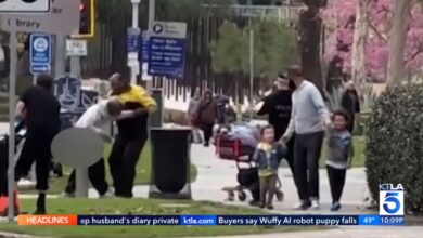 Чувар из Лос Анђелеса ухваћен на камери како туче бескућника