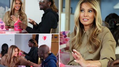 Меланија Трамп је очарана задивљеним купидоном током болничког догађаја поводом Дана заљубљених