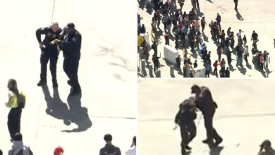 Федерални агент повређен када су студенти против ИЦЕ агитатора видели како замахују мотком према полицајцима у сукобу у центру Лос Анђелеса