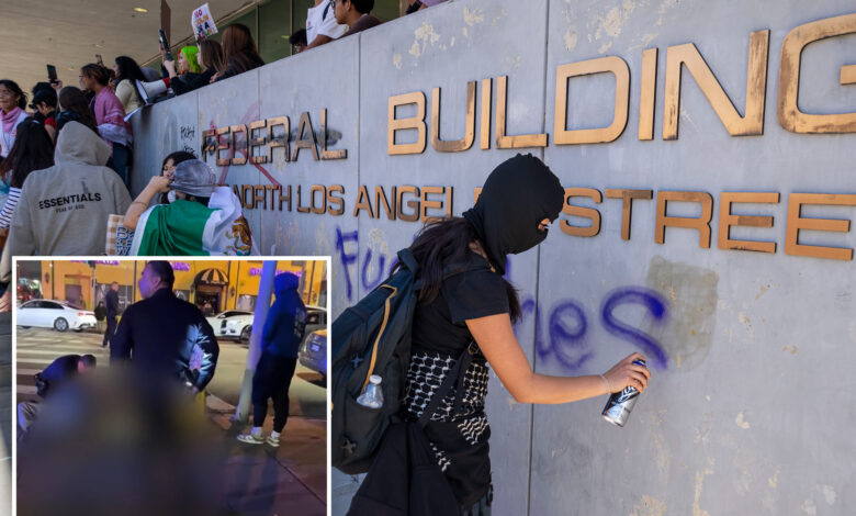 Тинејџер убијен док мафија без закона преузима улице ДТЛА – неколико сати након што су се студентски агитатори сукобили са полицајцима у близини