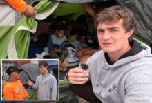 Ник Ширли наилази на породицу миграната, укључујући малу децу, који живе у шатору у Скид Роу