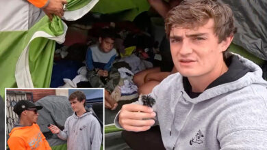 Ник Ширли наилази на породицу миграната, укључујући малу децу, који живе у шатору у Скид Роу