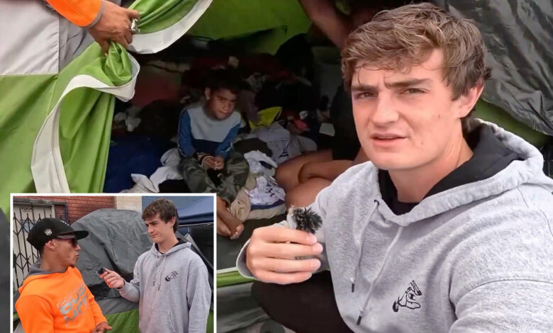 Ник Ширли наилази на породицу миграната, укључујући малу децу, који живе у шатору у Скид Роу