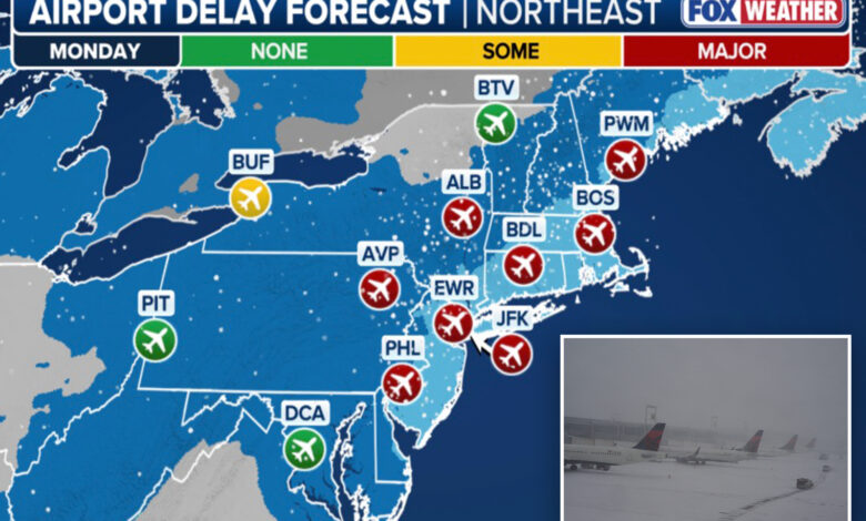 Аеродроми у Њујорку отказали 3000 летова уочи зимске олује Ернандо историјске мећаве Аеродроми у Њујорку отказали 3000 летова уочи зимске олује Ернандо историјске мећаве