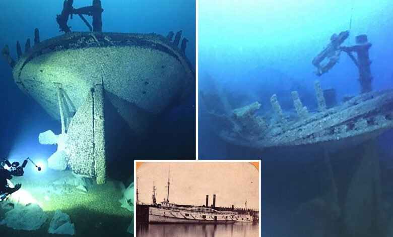 Слике откривају остатке луксузног пароброда који је потонуо у језеру Мичиген пре 154 године Слике откривају остатке луксузног пароброда који је потонуо у језеру Мичиген пре 154 године